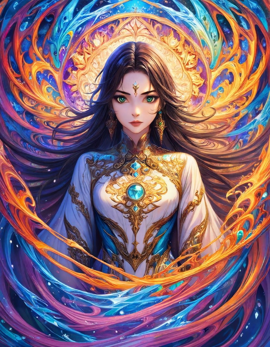 ethereal fantasy concept art of masterpiece,  best quality,  1girl on Tensor.Art