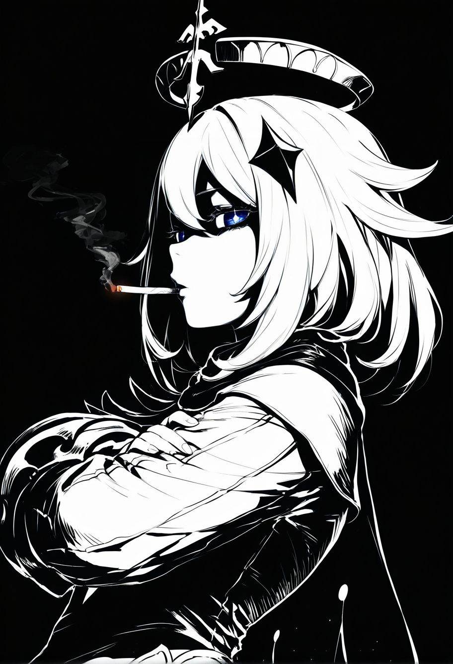 Smooth_Quality,  solo,  paimon \(genshin impact\) on Tensor.Art