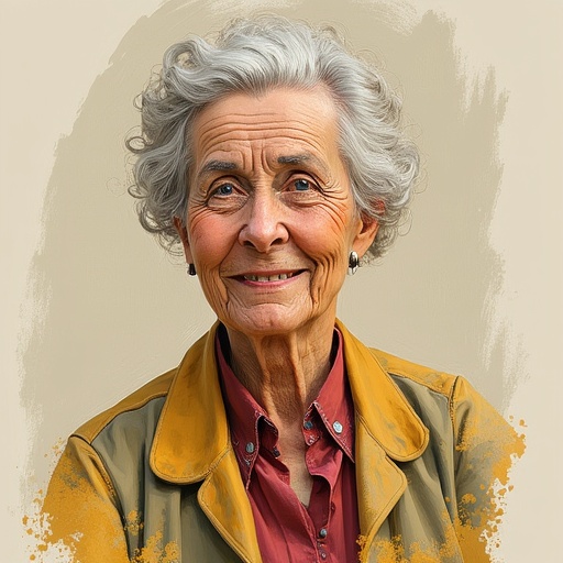 Caricature of an Old Woman on Tensor.Art