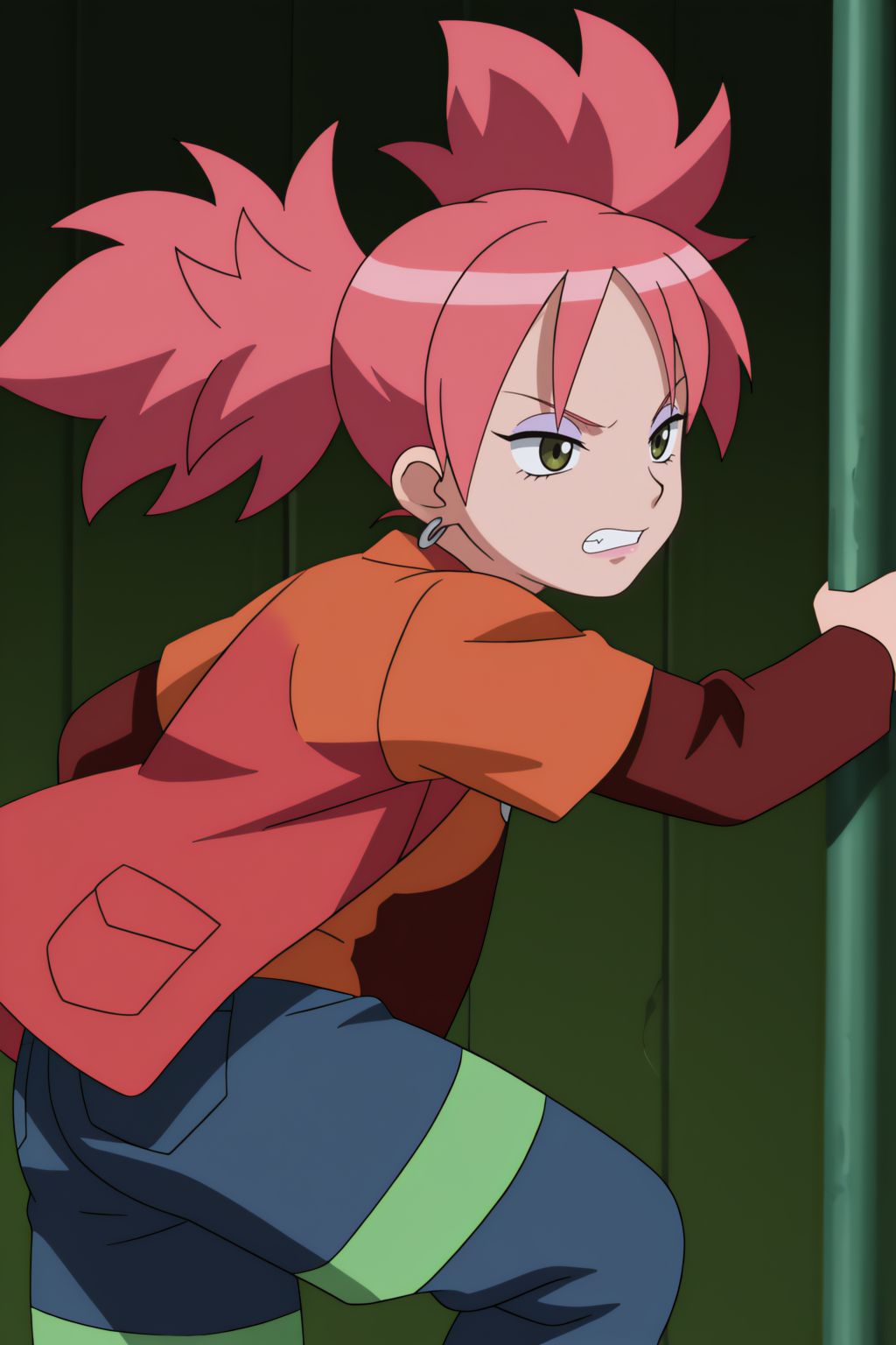 anime coloring,  Maddy,  dynamic pose on Tensor.Art