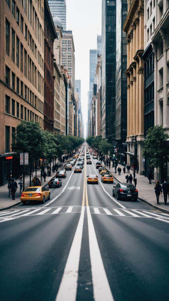 "A narrow alleyway stretching into the distance,  lined with tall buildings that loom overhead,  with a figure walking awa...
