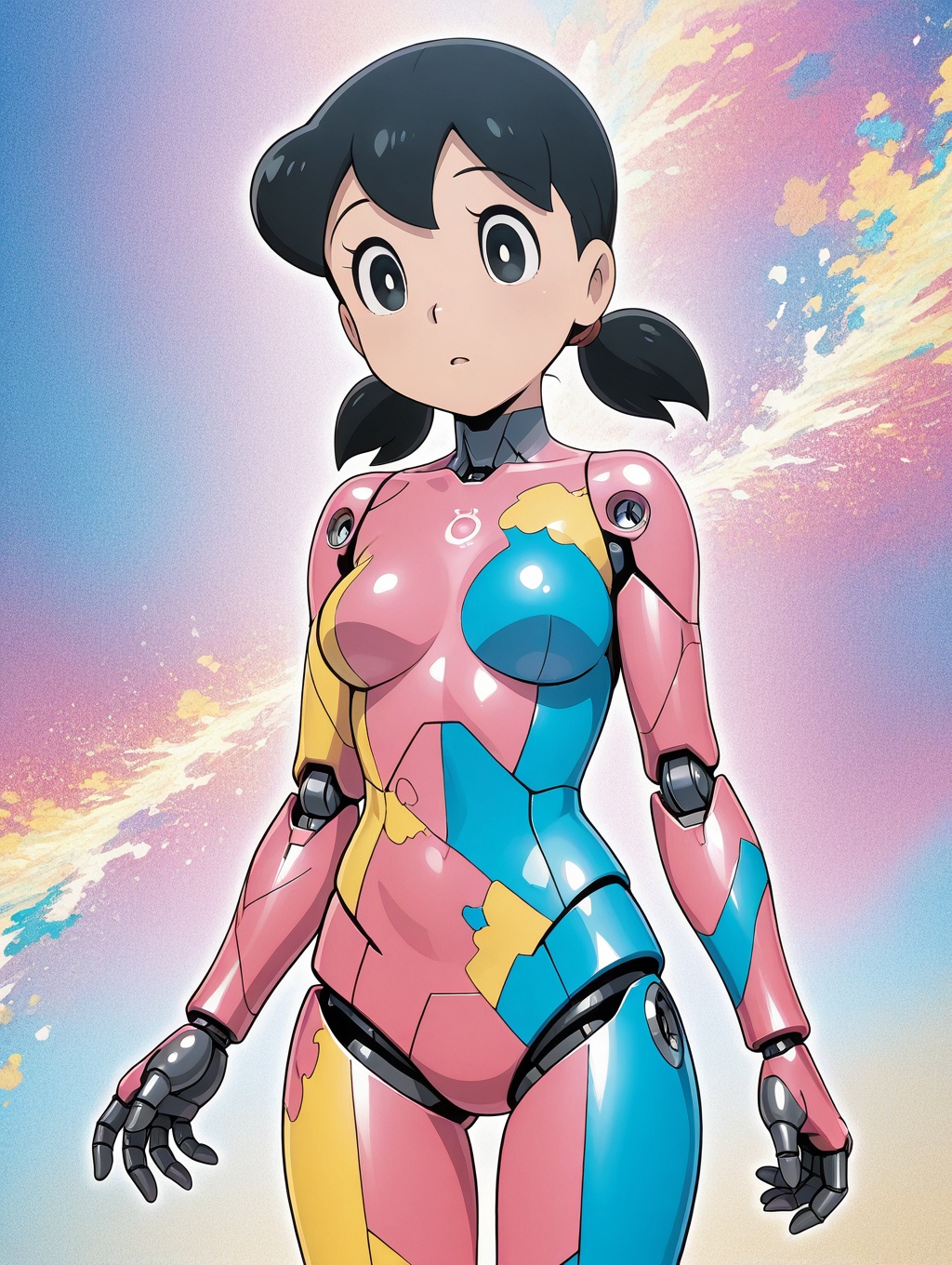 minamoto shizuka,  low twintails,  cowboy shot on Tensor.Art
