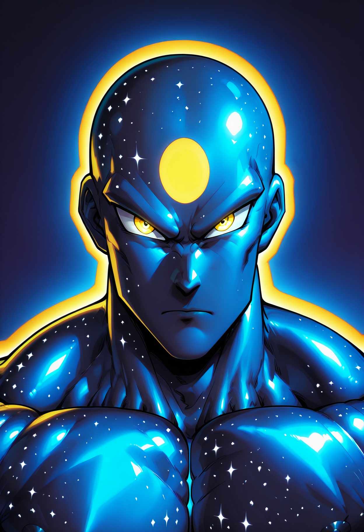 psygami,  muscular male,  cosmic skin on Tensor.Art