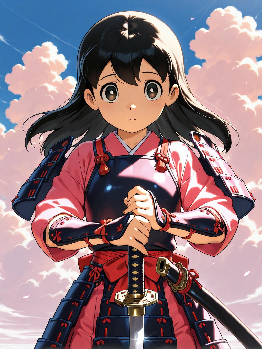 minamoto shizuka,  weapon,  solo on Tensor.Art
