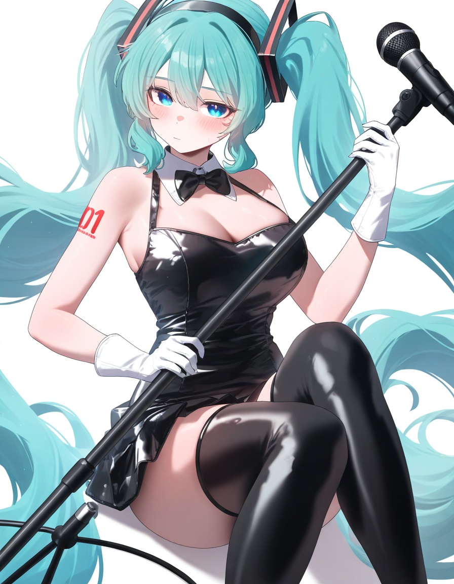 1girl,  hatsune miku,  looking at viewer on Tensor.Art