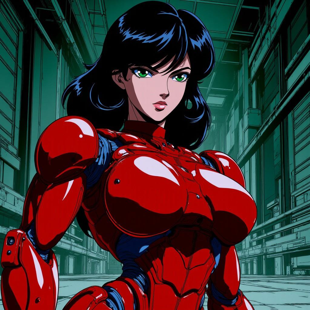 Retro Anime,  The image is a digital illustration in a detailed,  vibrant on Tensor.Art