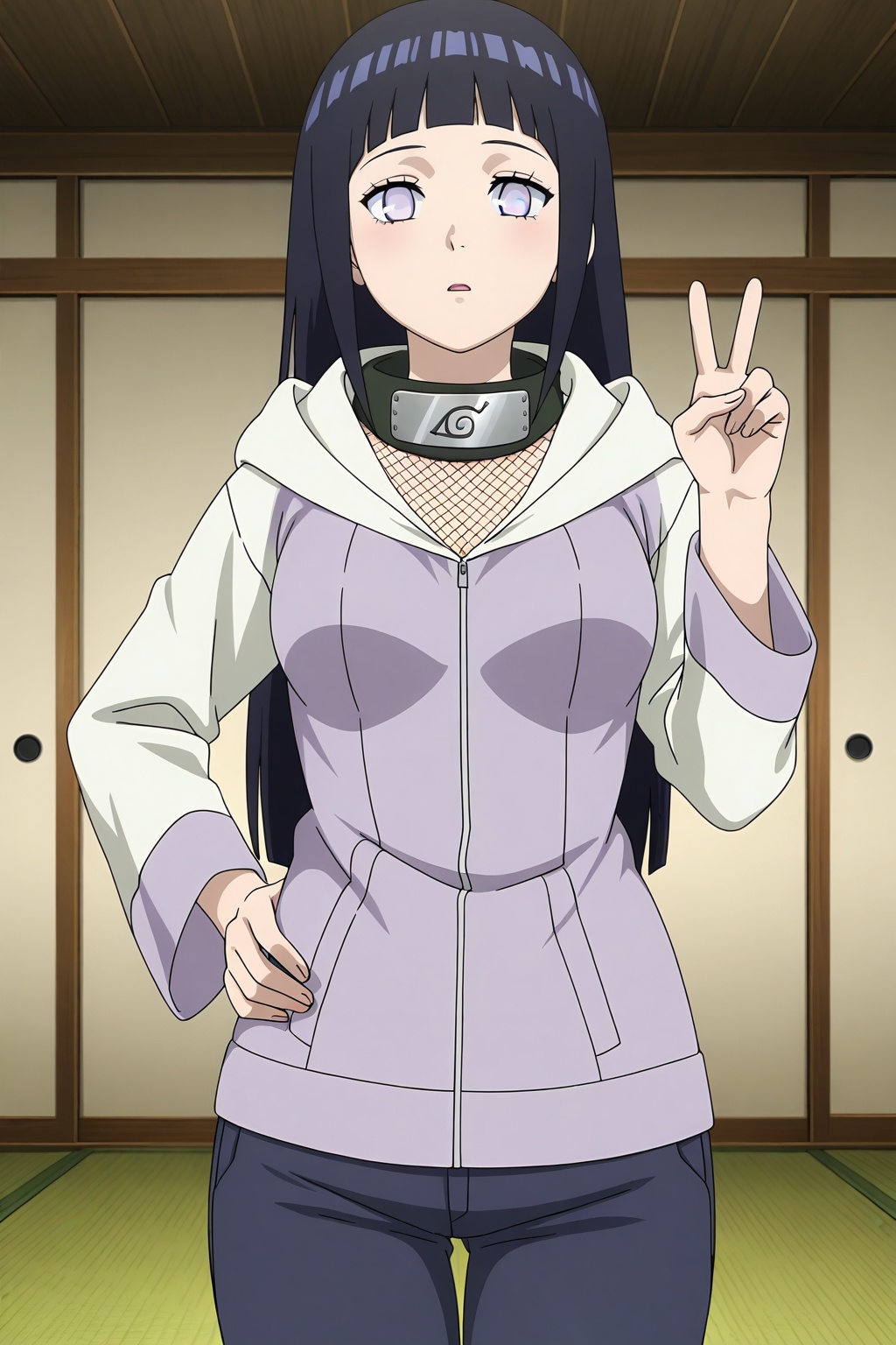1girl,  hyuuga_hinata,  breasts on Tensor.Art