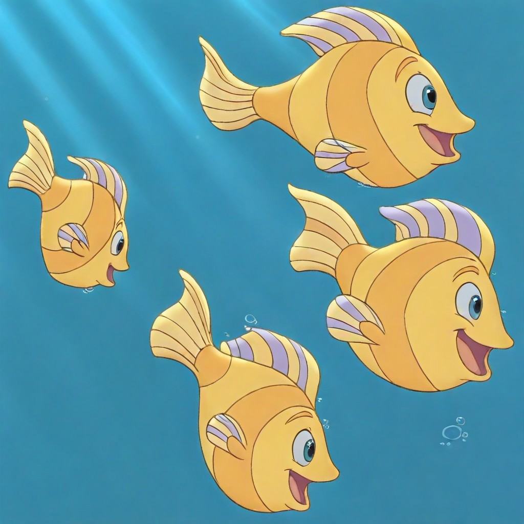no humans,  underwater,  one fish on Tensor.Art