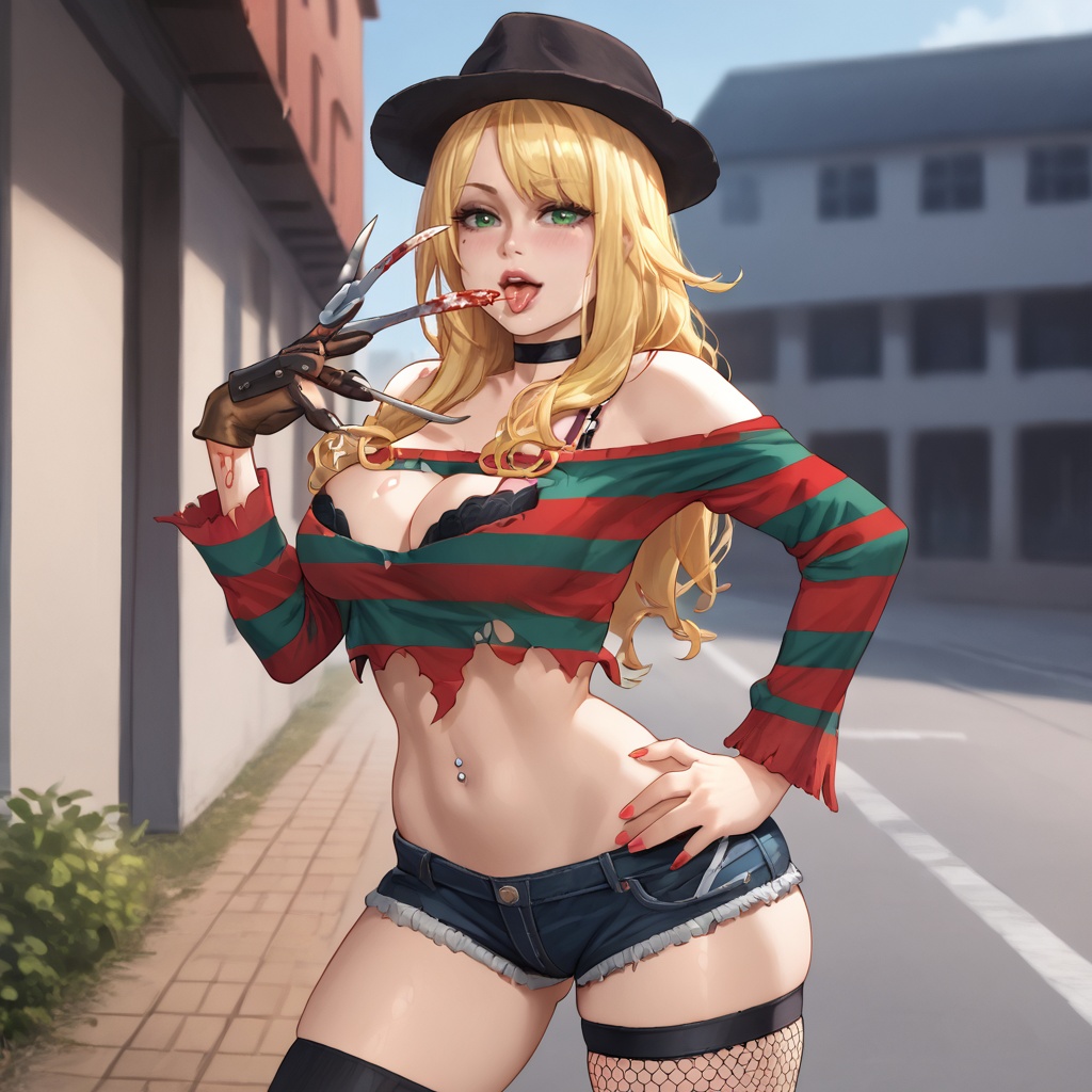 BishoujoFreddy,  1girl,  blonde hair on Tensor.Art