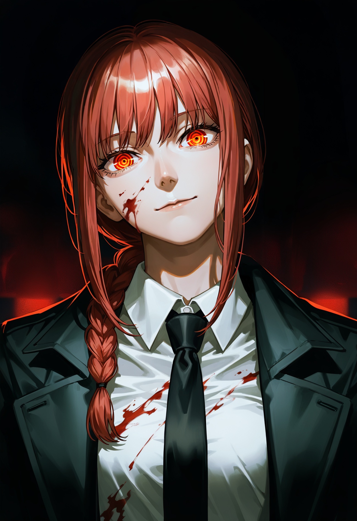makima \(chainsaw man\),  1girl,  black necktie on Tensor.Art
