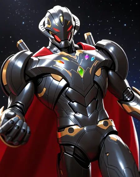 Ultron Infinity,  muscular,  robot on Tensor.Art