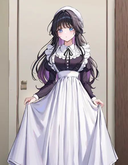 1girl,  waguri kaoruko,  kaoru hana wa rin to saku ((maid dress)) on Tensor.Art