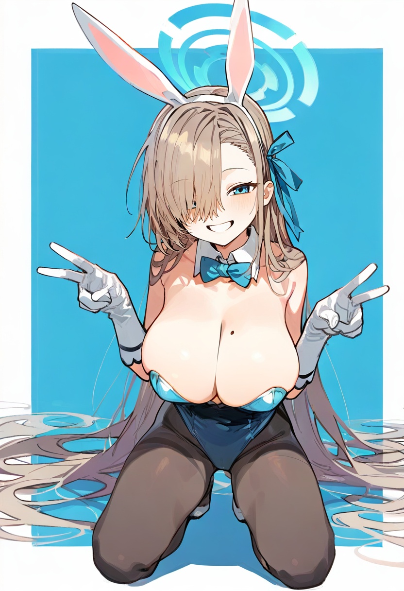 1girl,  asuna \(blue archive\),  asuna \(bunny\) \(blue archive\) on Tensor.Art