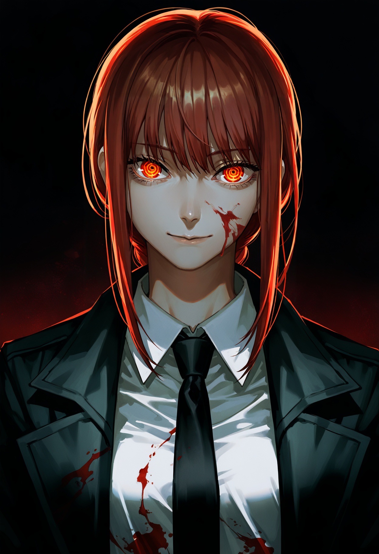 makima \(chainsaw man\),  1girl,  black necktie on Tensor.Art