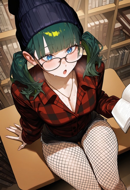 sagawastyle,  1girl,  glasses on Tensor.Art