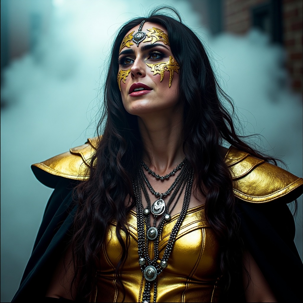 shrdl,  cinematic,  a metal rock singer on Tensor.Art