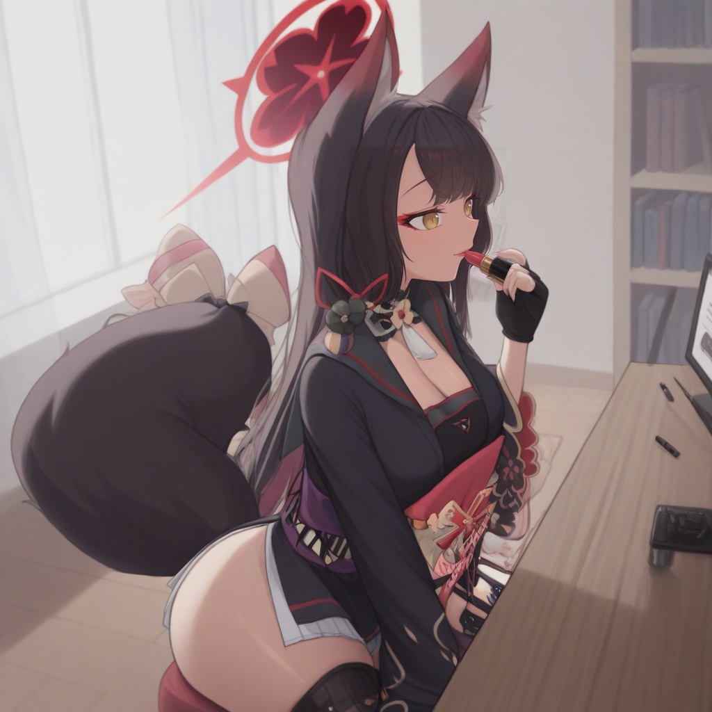 1girl,  solo,  sitting on Tensor.Art