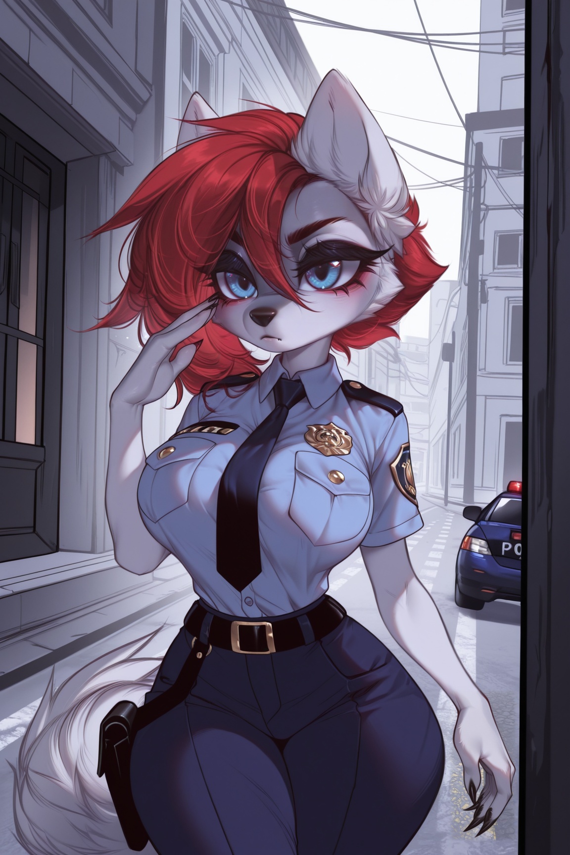 Solo,  anthro,  wolf on Tensor.Art