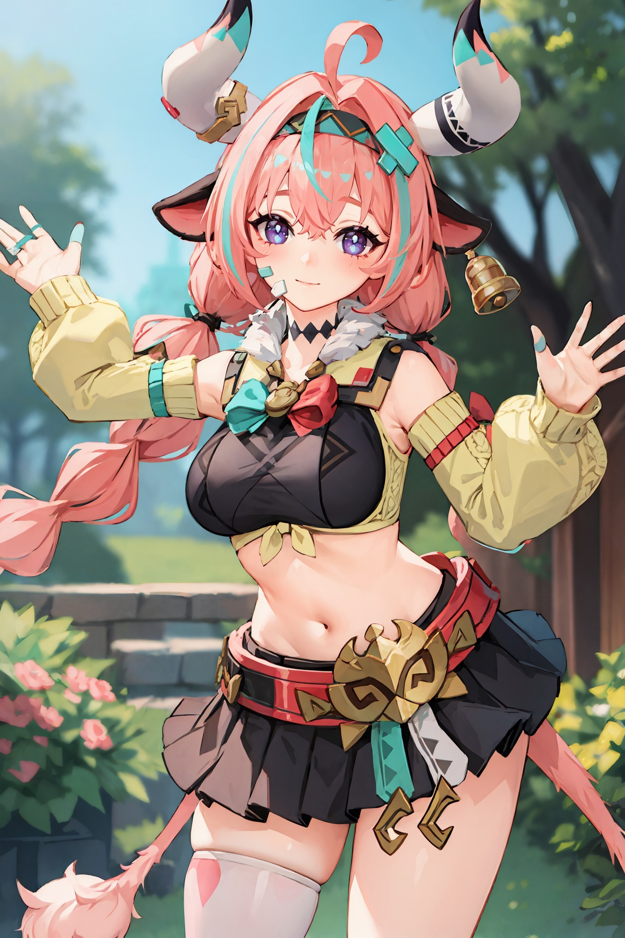 1girl,  varesa \(genshin impact\),  tail on Tensor.Art