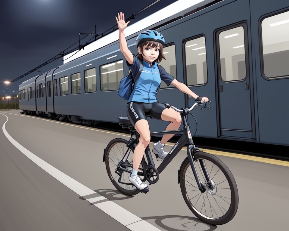 1girl,  ,  bicycle on Tensor.Art