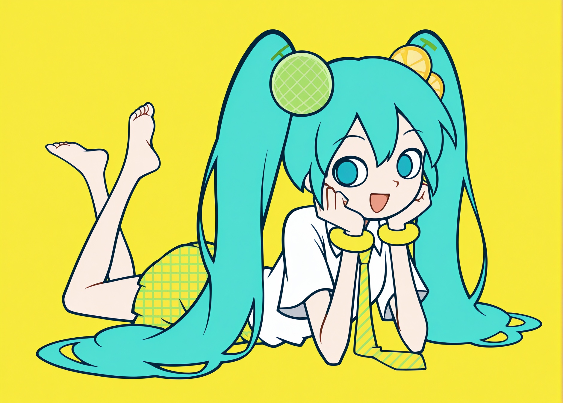 1girl,  solo,  hatsune miku on Tensor.Art