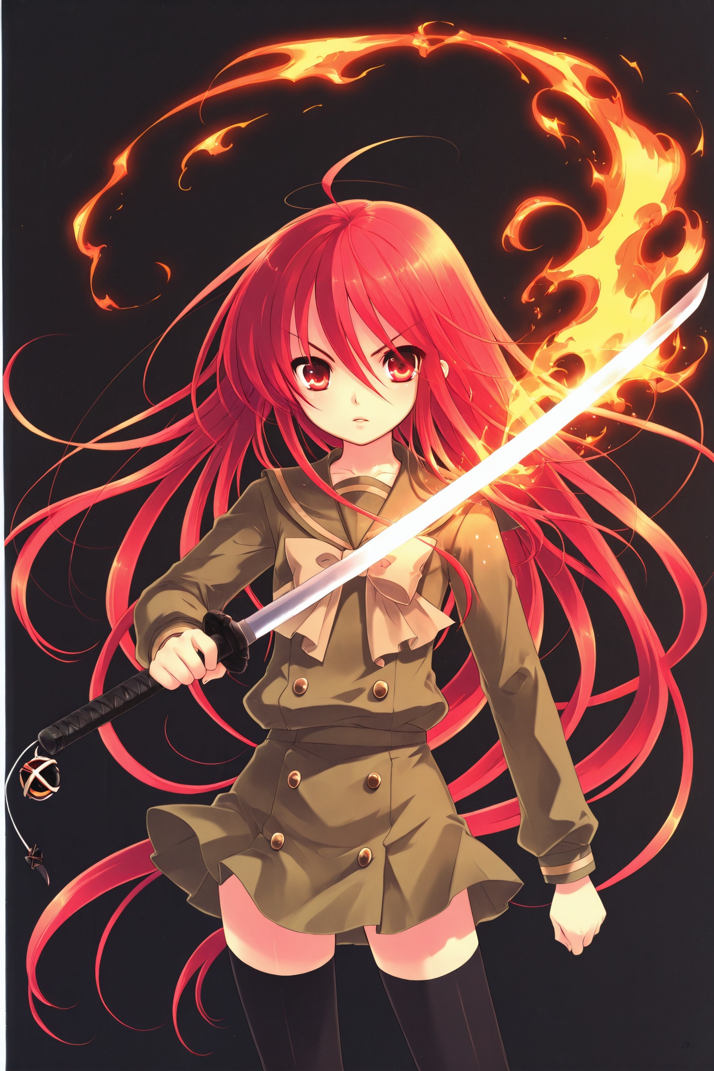 1girl,  shana,  long hair on Tensor.Art