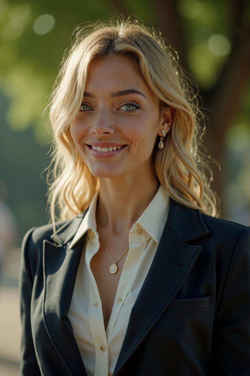 HDR photo of cinematic film still 1girl,  smirk,  collared shirt on Tensor.Art