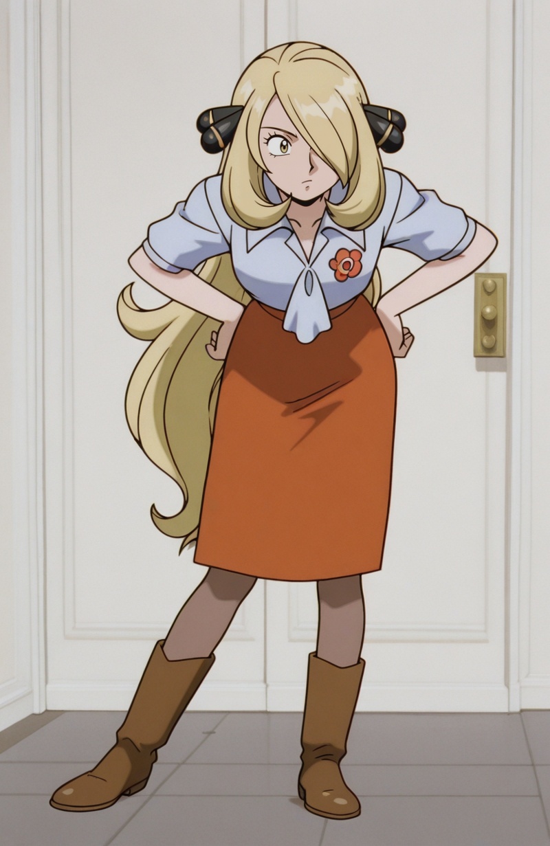 solo,  1girl,  cynthia \(pokemon\) on Tensor.Art