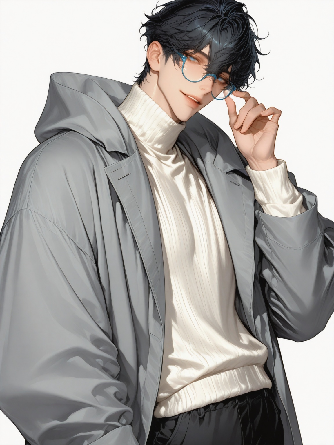 1boy,  bishounen,  lips on Tensor.Art