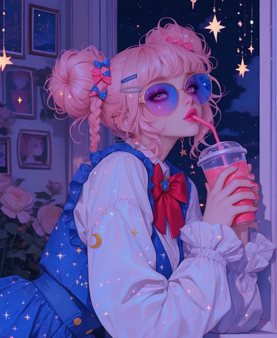 sparkles,  soft pastel colors,  gradient shading on Tensor.Art