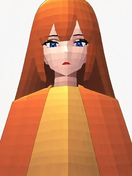 1girl,  solo,  low poly on Tensor.Art