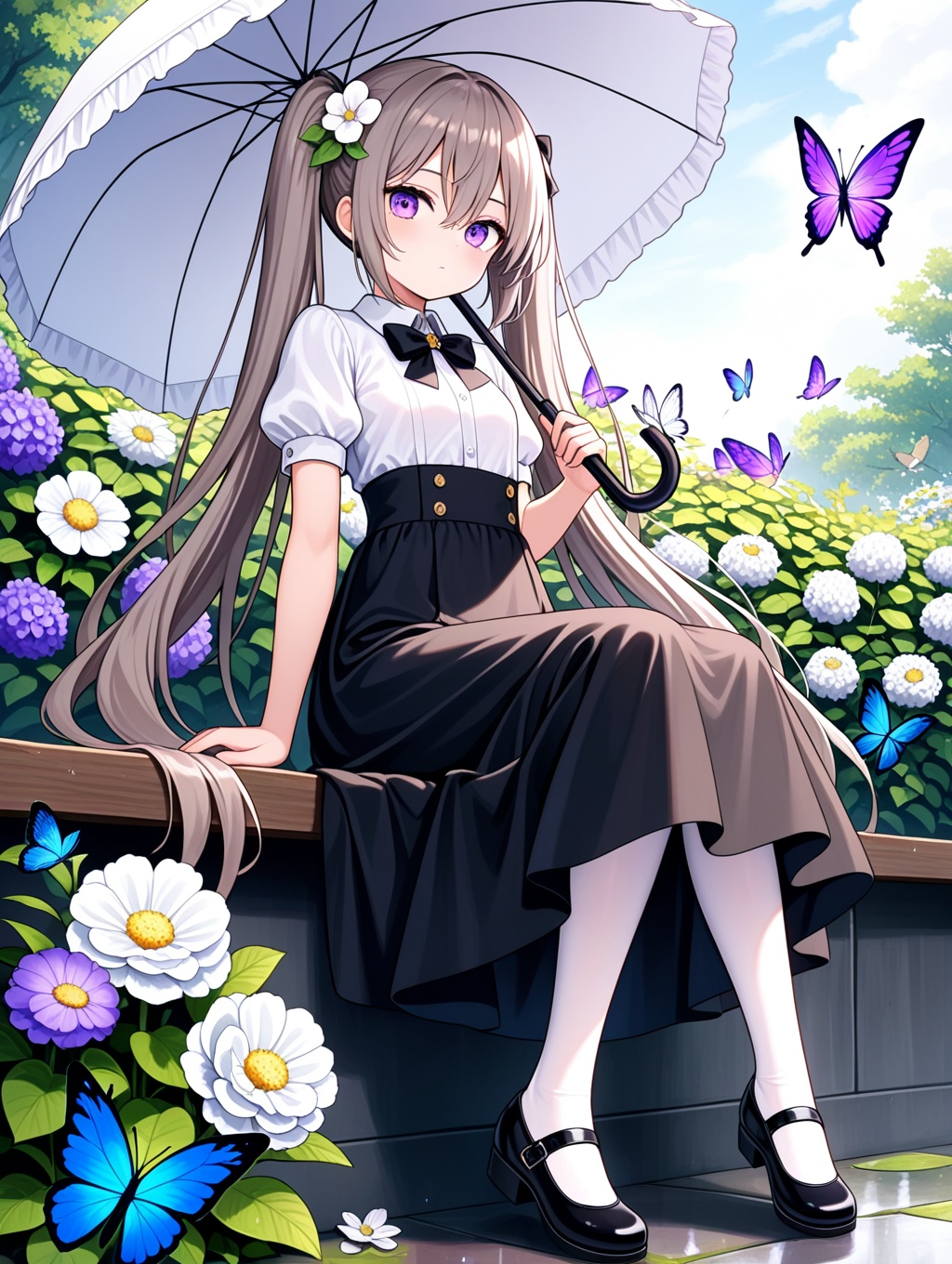 1girl,  butterfly,  bug on Tensor.Art