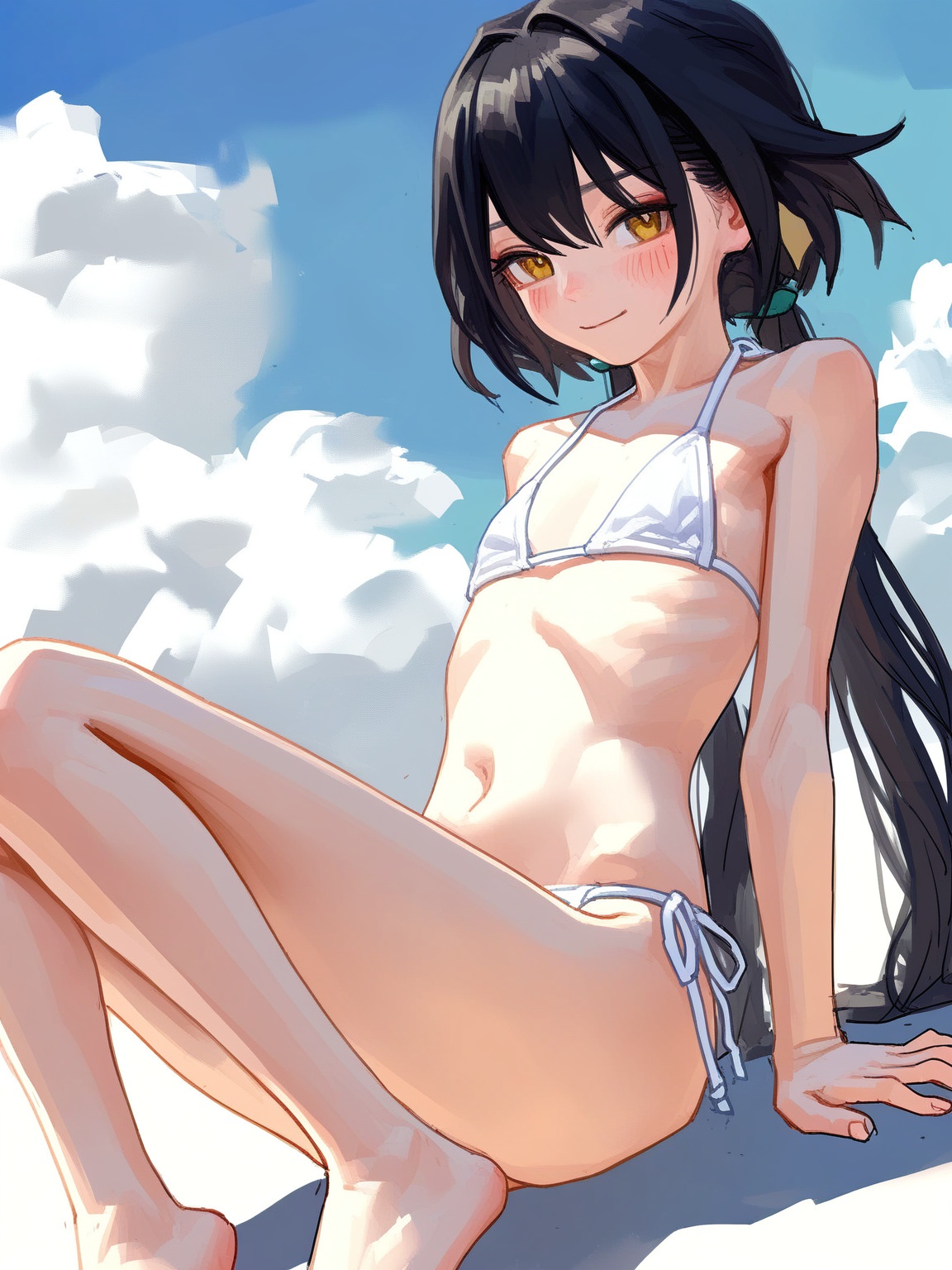1girl,  yunli \(honkai: star rail\),  [watanabe tomari:7] on Tensor.Art
