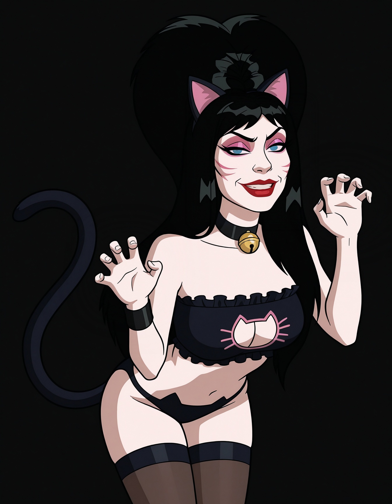 xelvirax,  black hair,  long hair on Tensor.Art
