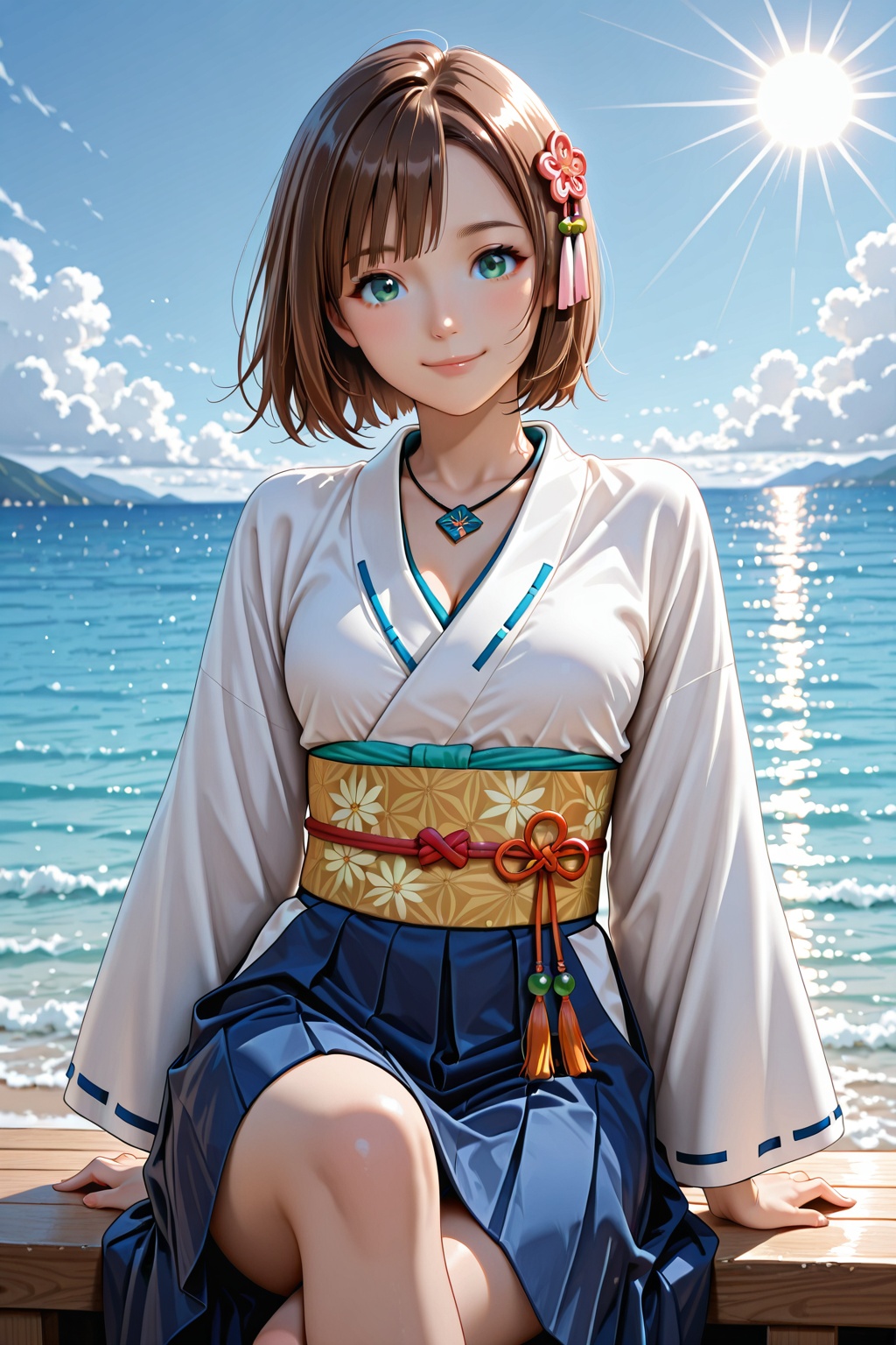 1girl,  yuna_(ff10),  solo on Tensor.Art