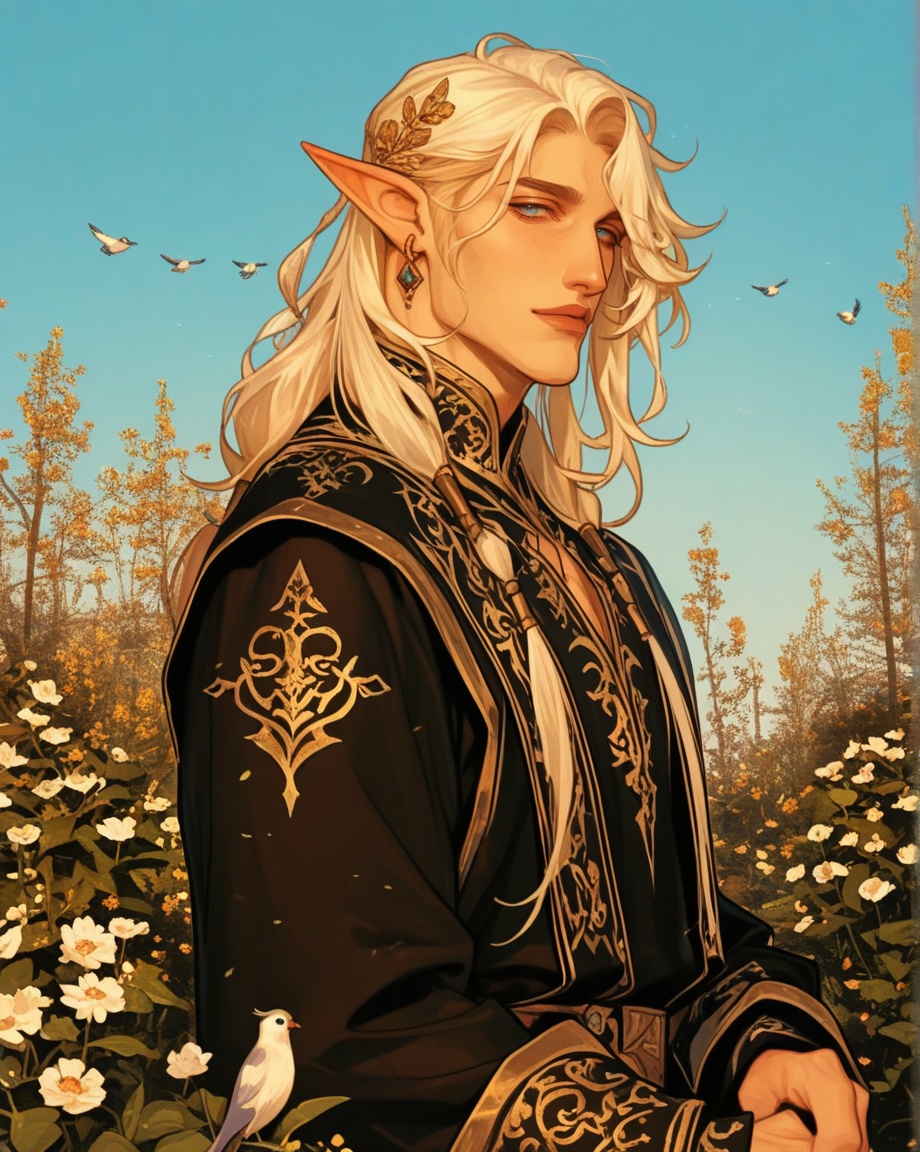 male focus,  solo,  mature on Tensor.Art