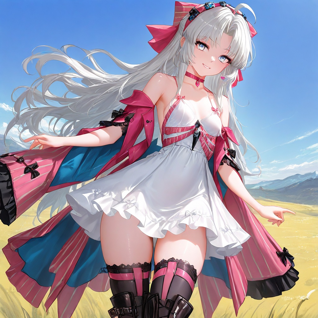 1girl solo,  carlottawuwa,  two-tone eyes on Tensor.Art