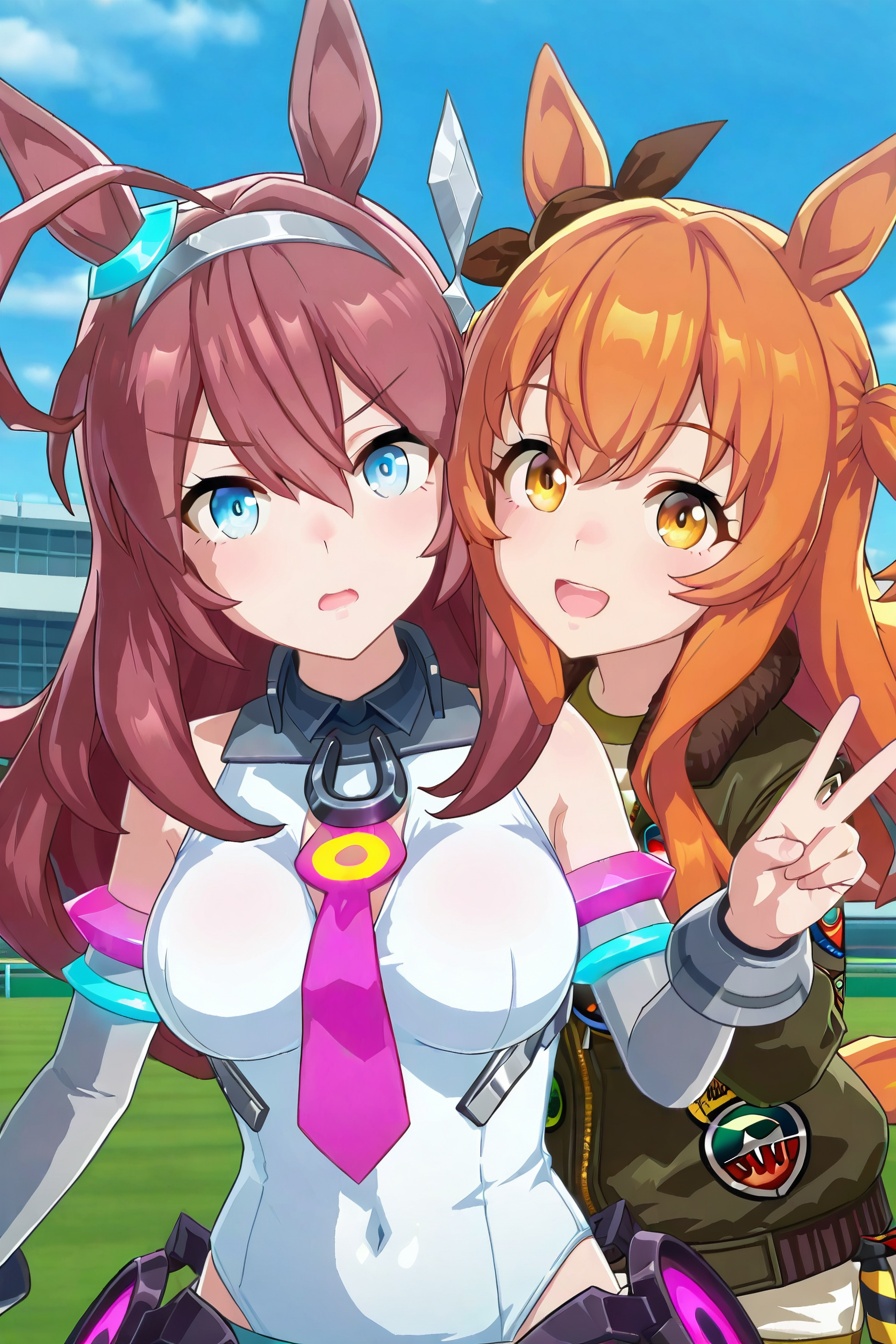 umamu,  multiple girls,  2girls on Tensor.Art
