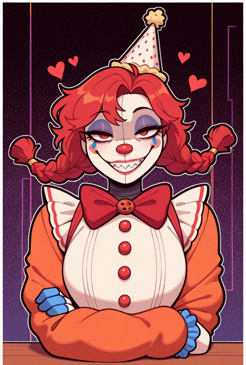 jackie,  party hat,  clown on Tensor.Art