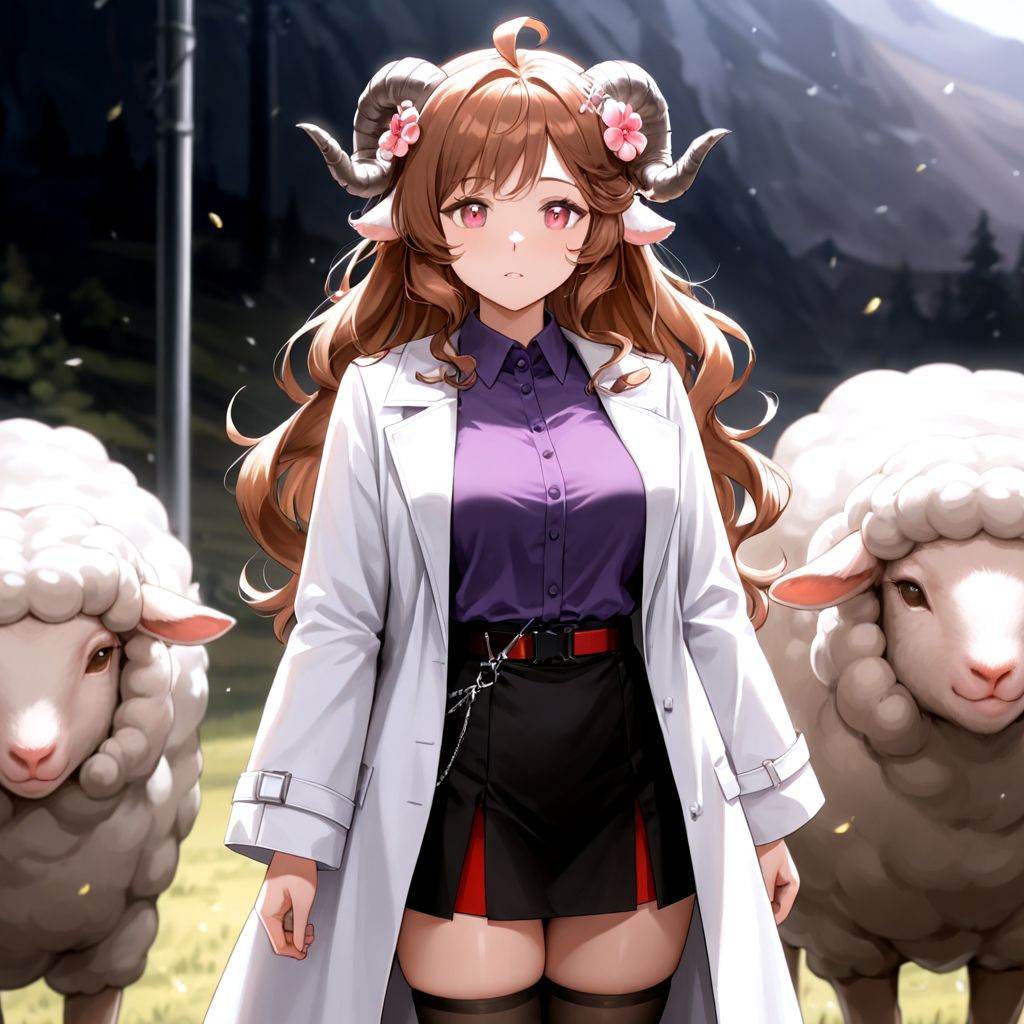 eyjafjalla the hvit aska \(arknights\),  arknights,  1girl on Tensor.Art