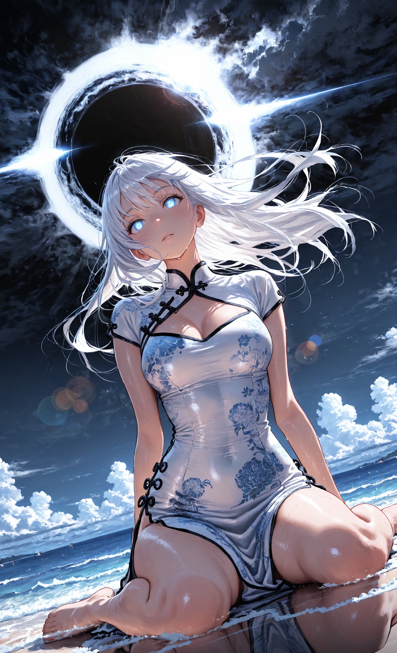 1girl,  *****,  white hair on Tensor.Art