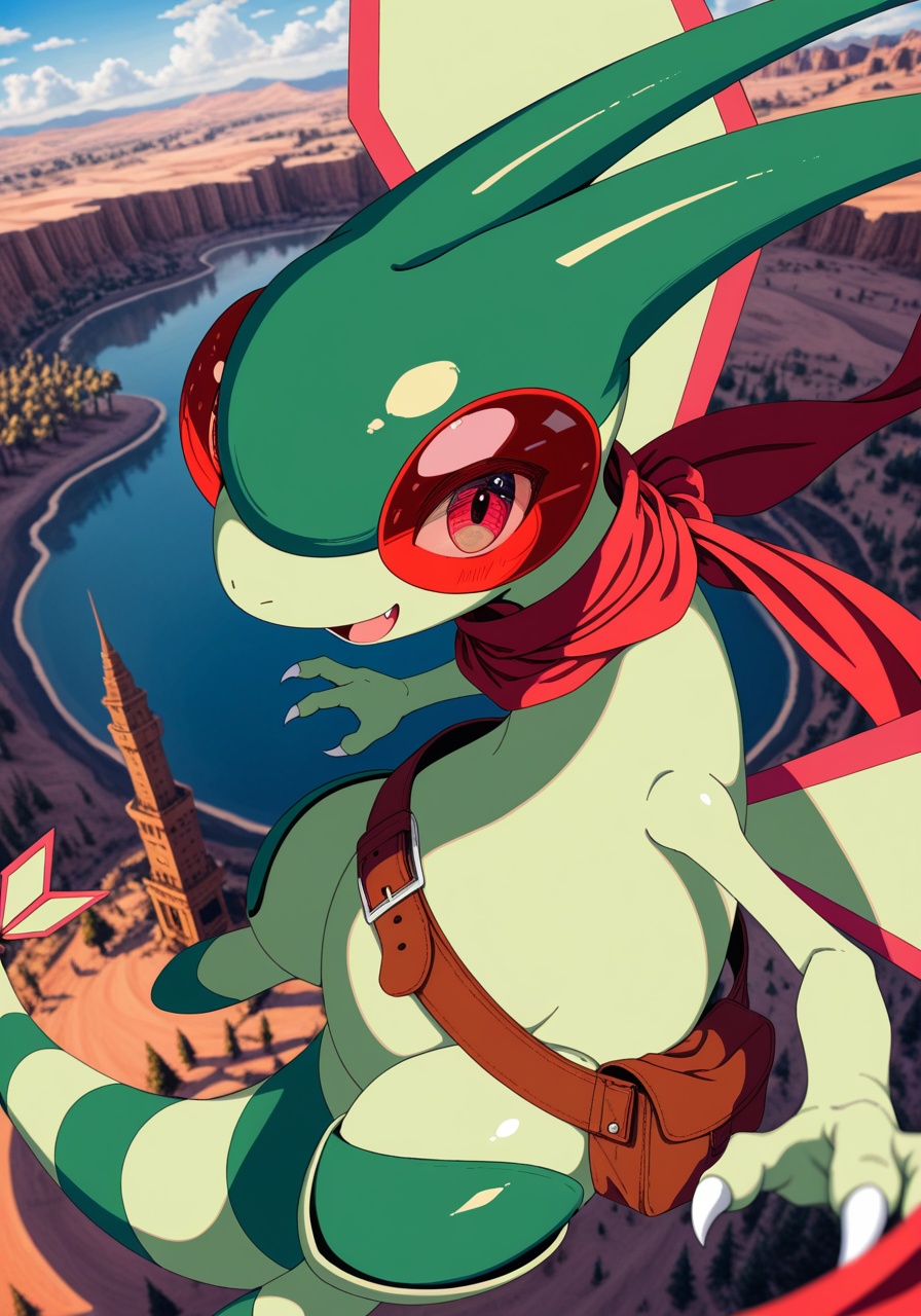 solo furry,  no human,  flygon on Tensor.Art