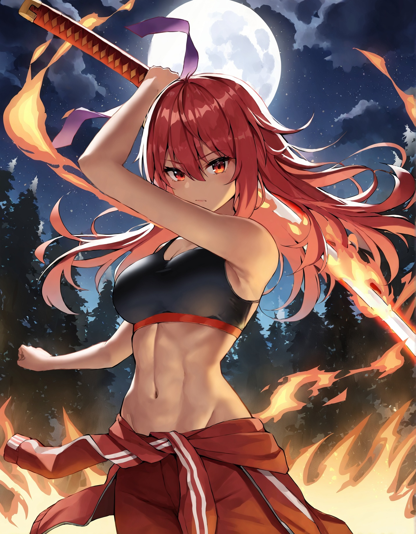 1girl,  armpits,  black sports bra on Tensor.Art