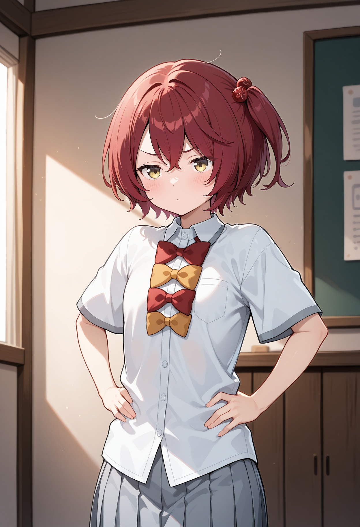 aakomari,  short hair,  red hair on Tensor.Art