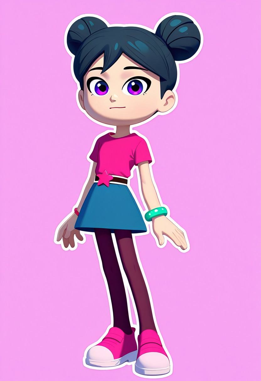 starbeam,  1girl,  black hair on Tensor.Art