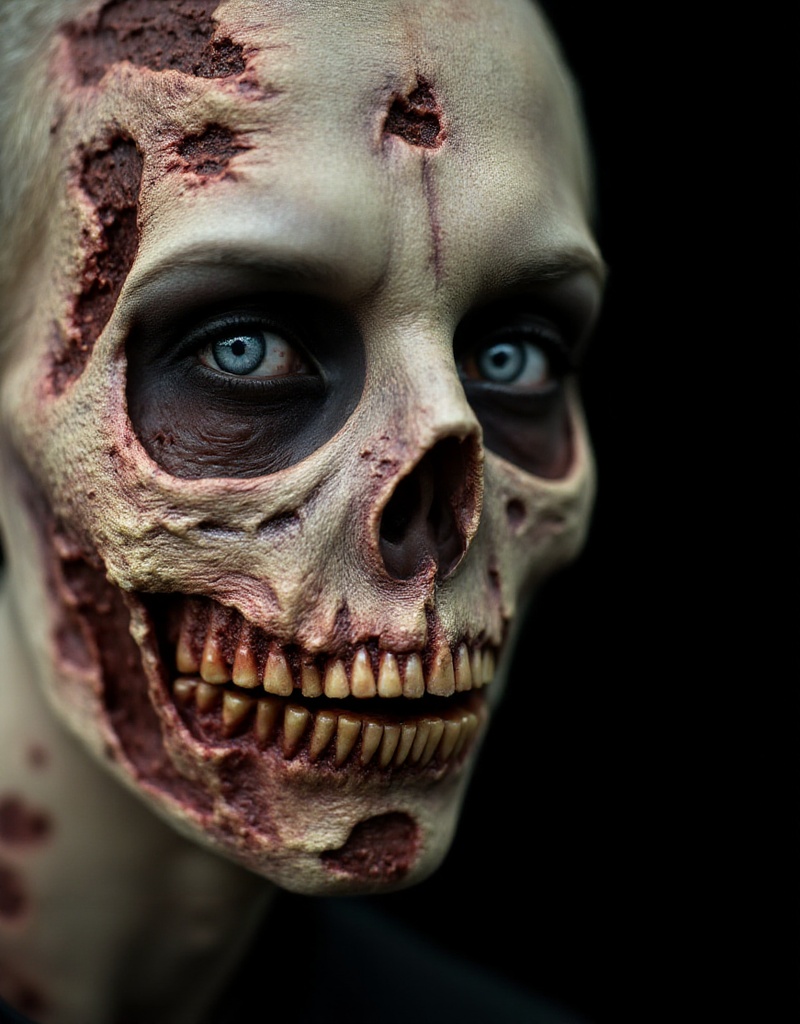 a zombie closeup face portrait on Tensor.Art