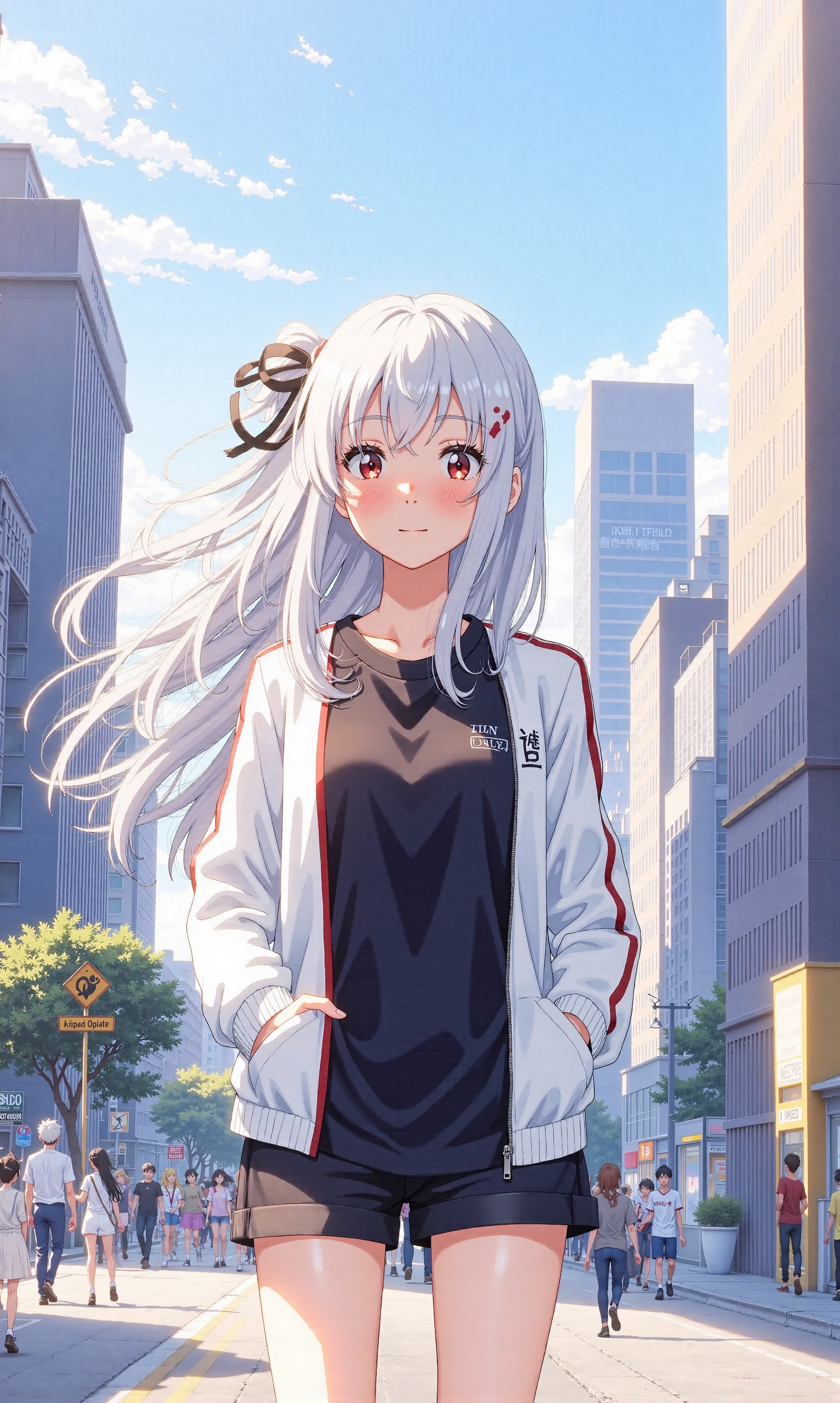 sanye,  A cartoon image,  An anime girl on Tensor.Art