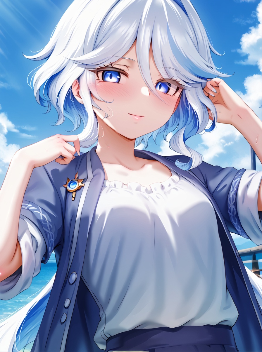 detailed background,  shiny skin,  posing on Tensor.Art