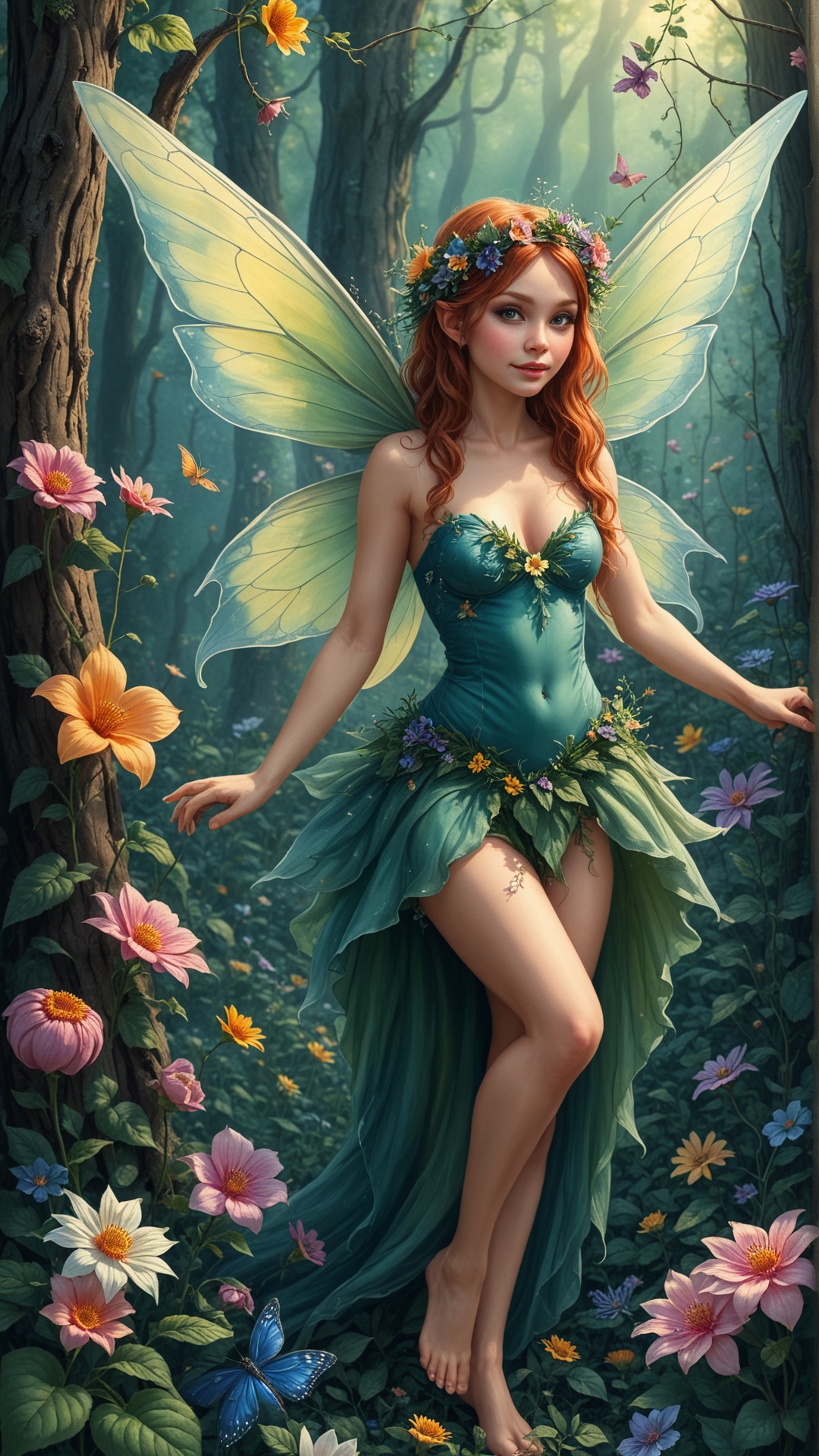 Fl0w3rGr0wnStyle fairy on Tensor.Art