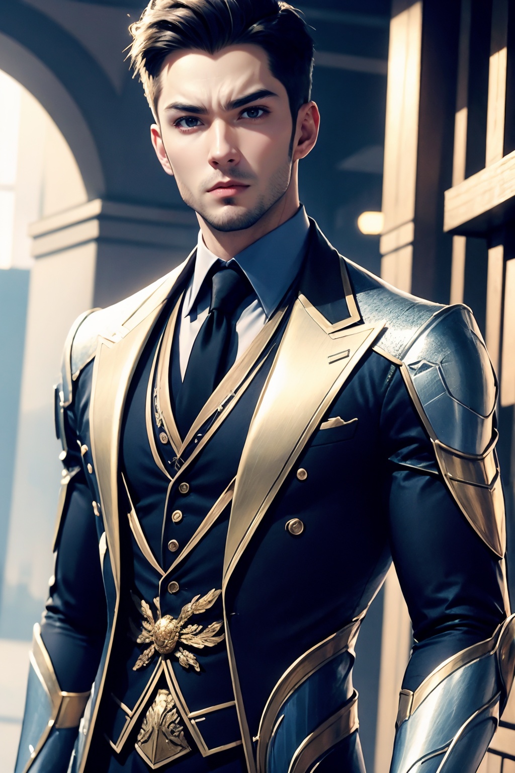 man,upper body,suit,